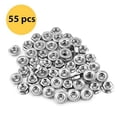 thumbnail image 4 of 55 Pack M6 Serrated Flange Hex Nuts, M6-1mm Hexagon Flange Nuts, 4 of 5