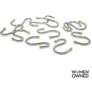 Canopy Chrome & Gold S Hook Set, 12 Piece