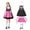 Hot Pink, variant on KAUOD Teen Girls 4pc Cute Dirndl Dress Outfits Oktoberfest Traditional Performance Midi Dresses with Hairband Skirts Socks