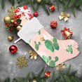 thumbnail image 6 of Coolnut 17.7 Inch Christmas Stockings, 2 PCS Cactus and Flower Presonalized Large Stocking Sock for Family Holiday Xmas Party Decorations, 6 of 7