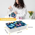 thumbnail image 5 of Butterfly PU Leather Earring Organizer with Removable Compartment - Portable Jewelry Stand, Bracelet Holder, Display Case, 5 of 6