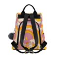thumbnail image 2 of FORMRS Women's Travel Backpack Purse Anti-Theft Hidden Pockets Casual Shoulder Bag, Purple Retro Rainbow, 2 of 7