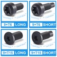 thumbnail image 2 of Tornillos para timbre de timbre, 4 juegos/36 piezas de tornillos de seguridad de repuesto para timbre T5, tornillos para timbre de timbre T16 compatibles con Video Doorbell 2 y Pro, tornillos para, 2 of 5