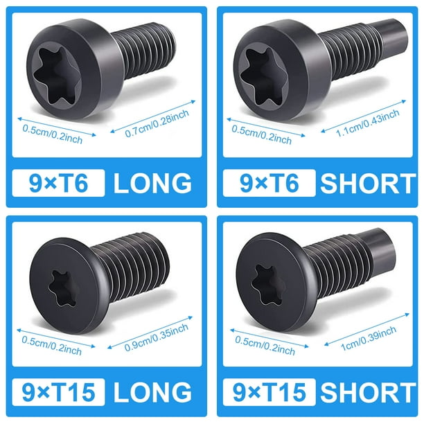 Ring Doorbell Screws 4Set 24pcs Doorbell Replacement Security Screws T5 T16 Ring Doorbell Screws Compatible with Video Doorbell 2 and Pro Video
