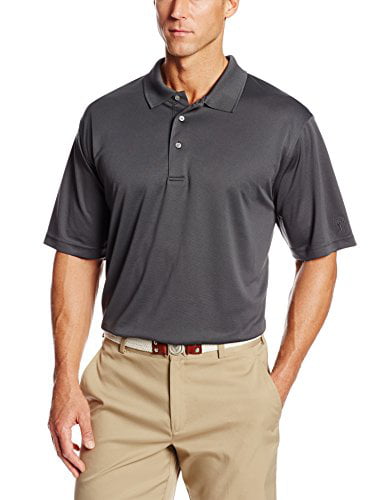 PGA TOUR Mens Airflux Short Sleeve Solid Polo-Shirts