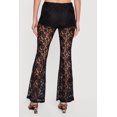 thumbnail image 4 of Women's Floral Lace Flare Leg Casual Pants, 4 of 4