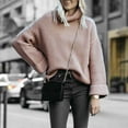 thumbnail image 2 of IROINNID Reduced Womens Sweater Turtleneck Pullover Sweater Solid Color Leisure Mid-Length Long Sleeve Autumn and Winter High Collar Sweater Tops, 2 of 6