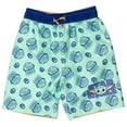 thumbnail image 5 of Star Wars The Mandalorian Baby Yoda Little Boys Swim Rash Guard Swim Trunks green / khaki 6, 5 of 5