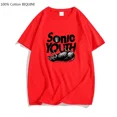 thumbnail image 3 of Camisetas estampadas de la banda musical Sonic Youth para hombre, camisetas 100 % algodón, camisetas elegantes, camisetas holgadas informales de estilo hip hop y Harajuku, 3 of 5