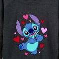 thumbnail image 3 of Lilo & Stitch - Heart Eyes Stitch - Women's Lightweight French Terry Long Sleeve Shirt, 3 of 5