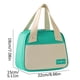thumbnail image 2 of Bolsa de almuerzo trapezoidal aislante - bolsa térmica de aluminio engrosado para oficina, bolsa portátil de hielo con correa, 23x20x2cm, 2 of 2