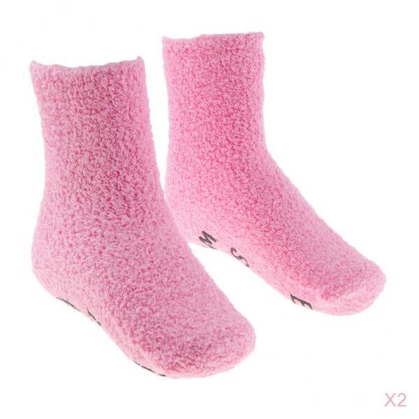 2 pares de calcetines difusos novedosos calcetines cómodos de divertidos calcetines de invierno