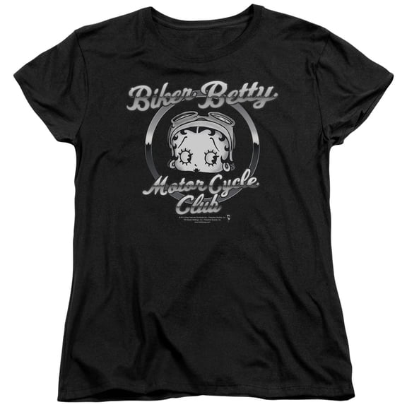 Betty Boop - Chromed Logo - Women's Short Sleeve Shirt - Small