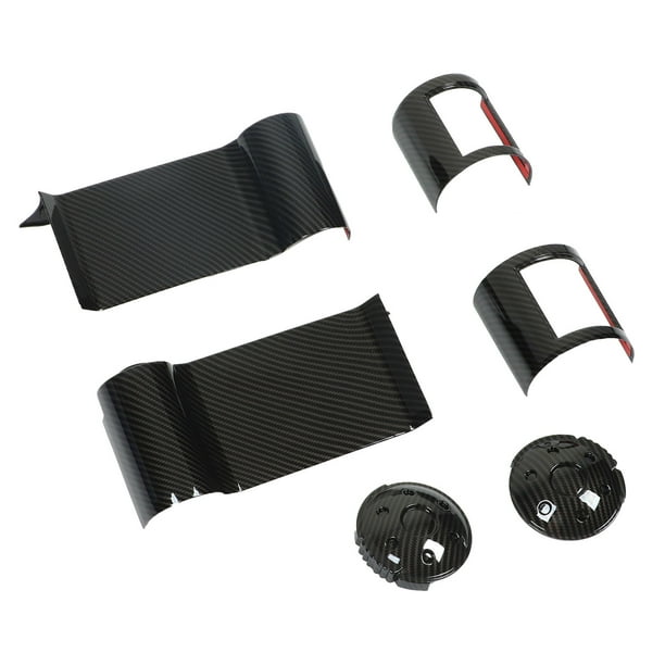Decoración de salida de aire lateral, moldura de ventilacia del lado estable de la ventilacia 6 pc fácil de transporte de fibra de carbono resistente al desgaste para el