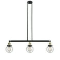 thumbnail image 4 of Innovations Lighting  Beacon 3 Light 39" Stem Hung Island Light Black Antique Brass/Seedy, 4 of 5