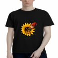 thumbnail image 4 of Elf Peeking Sunflower Graphic Tee, 4 of 9