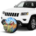 thumbnail image 2 of KAKALAD America The Beautiful Summer 01 Spare Tire Cover Universal Vehicle Accessories Buckle Car Tools 16”in, 2 of 6