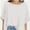 Milky white, variant on Oversized T Shirts for Women Short Sleeve Loose Fit Crewneck Summer Tops Casual Basic Rolled Sleeves Tee Shirt