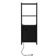 thumbnail image 6 of Nightstand with Charging Station, Smart Nightstand with Night Light, Modern Night Stand with Bookshelf, Bedside Tables with Storage Cabinet for Bedroom, Black, 6 of 12