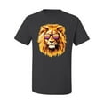 thumbnail image 2 of Lion With Sunglasses Animal Lover Men's Graphic T-Shirt, Charcoal, Small, 2 of 3