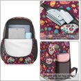 thumbnail image 4 of Skull and Flower Gothic Pattern 17" School Backpacks for Teens,Waterproof Oxford Fabric,S-Shape Padded Straps for School,Travel,Hiking,Camping, 4 of 6