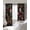 Black, variant on Pink Flowers Blackout Curtains for Bedroom/Living Room, Thermal Insulated Kitchen Curtains, Spring Farmhouse Floral Leaves Vintage Grommet Darkening Window Treatment Drapes 52"x72"x2