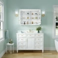 thumbnail image 3 of ANGELES HOME 40"x 30" Wall Mounted Medicine Cabinet with Double-Side Mirrors, Solid Wood Mirror Cabinet Storage with 4 Shelves and Soft-Close Door, Wood Medicine Cabinet with Mirror, 3 of 11
