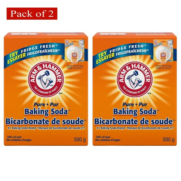 Arm & Hammer Baking Soda, For Baking, Cleaning and Deodorizing, 1000g Total (Pack of 2, 500g each) $14.99 ea.
