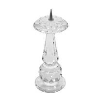 Swarovski Crystal: 010071 Pin Style Candle Holder - Europe | Faceted Crystal