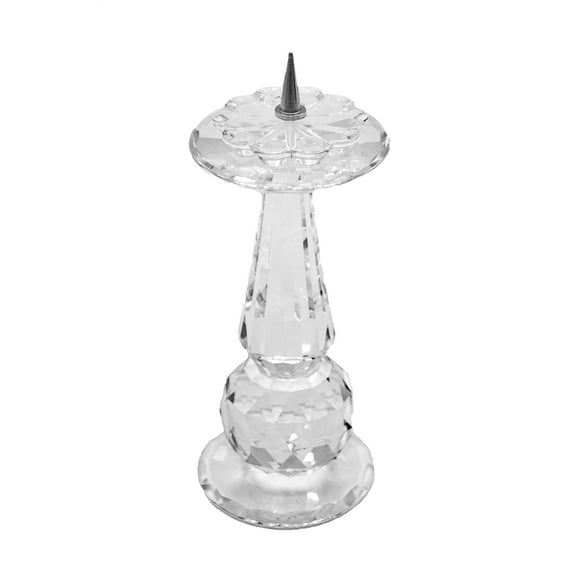 Swarovski Crystal: 010071 Pin Style Candle Holder - Europe | Faceted Crystal