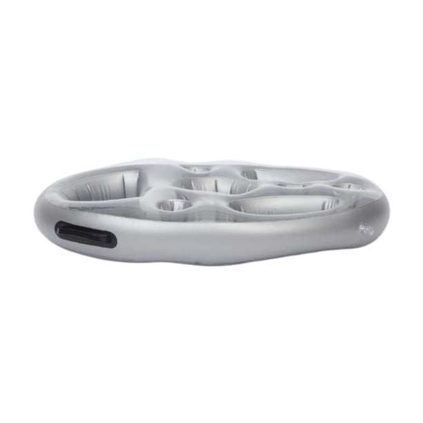Bebida de la piscina flotante inflable Flotador Bebidas Soportador de copa de bañera PVC Copa inflable Portes para suministros de fiesta Picnic BBQ Sin bomba de pie