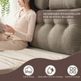 thumbnail image 4 of Desirable Life Triangular Headboard Pillow Teddy Velvet Removable Cover Neck Support Roll Side Pockets King, 4 of 6