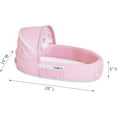 LulyBoo Baby Lounge To Go Travel Bed, Pink