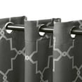 thumbnail image 2 of Superior Trellis Blackout Grommet Curtain Panel Pair, Set of 2 Curtains, 52"W x 108"L, Charcoal, 2 of 6