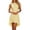 A-Yellow998, variant on SONXAHE Women's Sleeveless Hi-Lo Mini Dress Round-Neck Daily Party Irregular Flared Short Sundress