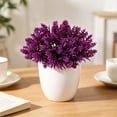 thumbnail image 4 of Mini Artificial Potted Plant, Small Fake Plant Desk Decor with White Planter, Realistic Faux Greenery Tabletop Ornament for Home Office Shelf and Bathroom Decor, 4 of 7