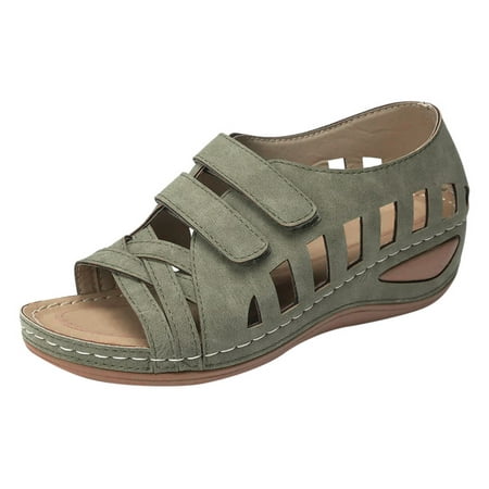 

TAIAOJING Women s Sandals Sandals Shoes Wedges Flip Flops Buckle Strap Sandals Summer Shoes For Zapatillas