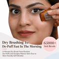 thumbnail image 3 of Hoyecl Soft Lymphatic Drainage Face Brush for Mature Skin - Morning Depuff, Sculpt & Contour, No Oil Gua Sha Brush for Face, Gentle on Sensitive Skin, 3 of 10