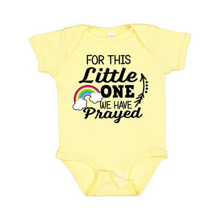 

Inktastic For This Little One We Have Prayed Boys or Girls Baby Bodysuit