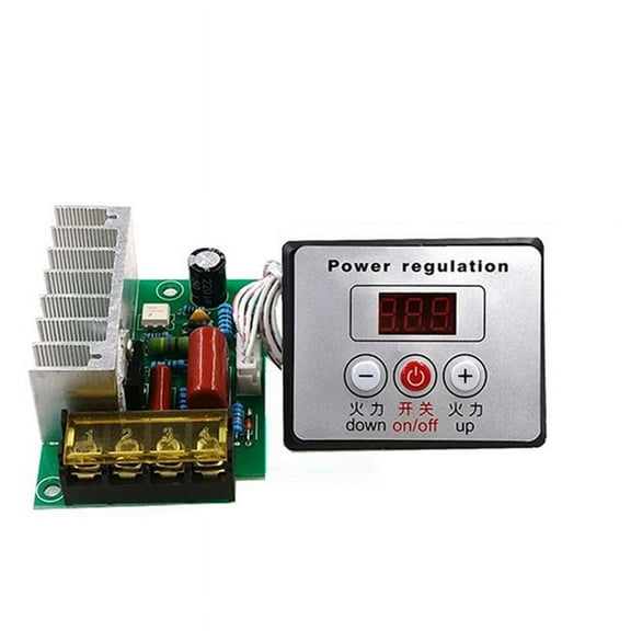 4000W AC Voltage Regulator Dimmer Electric Motor Speed Temperature Controller for Water Heater Motors with Switch