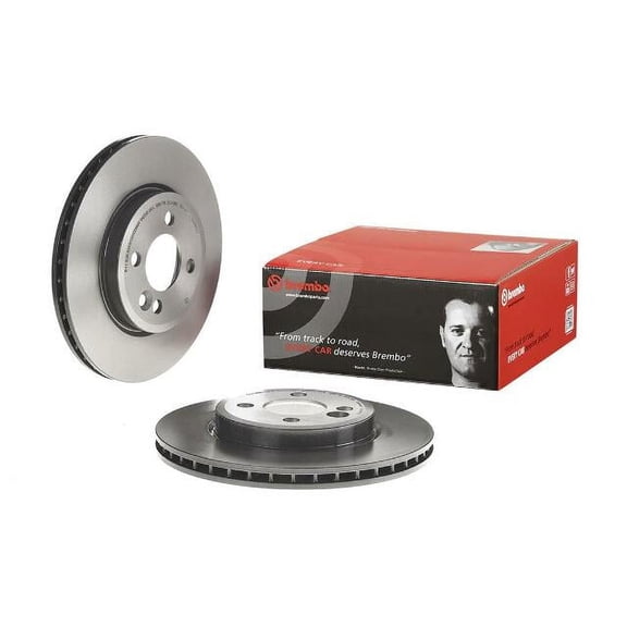 Brembo 09.A761.11 BRAKE ROTORS Fits select: 2013 MINI COOPER ROADSTER, 2014-2015 MINI COOPER