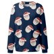 thumbnail image 2 of Gibobby Sudaderas navideñas Blusa de sudadera estampada con cuello redondo y manga larga para entrenamiento diario en casa y al libre para mujer(Marina,CH), 2 of 5