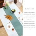 thumbnail image 7 of ICEANT 52×70 inch Textured Linen Tablecloth, Rectangle Waterproof Spill-Proof Linen Woven Table Cover, Wrinkle Free Solid Soft Dining Tablecloths For Home and Party, Green, 7 of 7