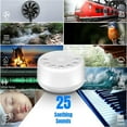 thumbnail image 2 of Sound Machine White Noise Machine with 25 Soothing Sounds and Night Lights with Memory Function 32 Levels of Volume and 5 Sleep Timer Powered by AC or USB for Sleeping Relaxation (White), 2 of 7