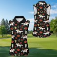 thumbnail image 5 of Jeiento Patriotic Matching Golf Shirts for Couple Breathable Golf Tennis Tank Top for Women Sparkly American Flag Mens Golf Shirts, 4Th of July, Women's M, 5 of 7