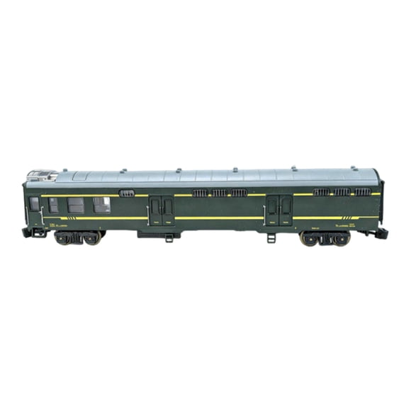 HILABEE 1/75 Scale Train Baggage Car Model Carriage Model Souvenir Realistic Collectible Green