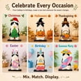 thumbnail image 7 of Interchangeable Seasonal Animal Wooden Decor Set with Magnetic Hats, Magnetic Desk Accessories, Cute Cat Wooden Sign Desk Decor, 7 of 7
