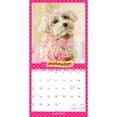 thumbnail image 4 of Puppies in Pink | 2026 12x24" (Hanging) Square Wall Calendar | Plastic-Free, 4 of 9