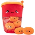thumbnail image 1 of Bonita bolsa de peluche de té Boba, almohada de peluche de té de burbujas, almohada extraíble y suave con forma de taza de té, creativa, 13.7 pulgadas (6 muñecas rojas), 1 of 5