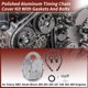 thumbnail image 2 of Cubierta de cadena de distribución para Chevy SBC Small Block 265 283 305 327 350 383 Motores Kit de cubierta de cadena de distribución de aluminio pulido con juntas y tornillos, 2 of 6